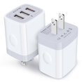 thumbnail image 1 of AILKIN USB Wall Charger,USB Charger Block Adapter,3.1A/2PACK Multi Port Fast Charging Station Power Base USB Charger Block Plug for iPhone Wall Charger Block,White, 1 of 6