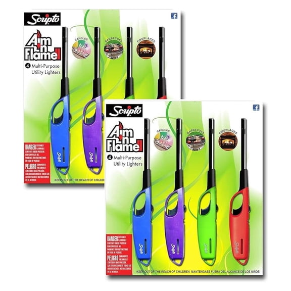 AIM 'N Flame Multi-Purpose Lighters, Pack of 8