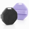 thumbnail image 1 of AIMAIAIMAI Silicone Body Scrubber, 2 Pack Shower Bath Brushes, Gray & Purple, 1 of 8