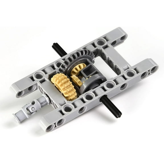 AIMATRIX 10pcs Technic-Framed-Differential-Gear-Set with Universal-Joint-Axle, Compatible with Technic-Parts, for MOC Technic-Project-Bulk-Blocks(Random Color)