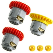 AIMATRIX 24pcs Technic-Differential-Gear-Box-kit of 3, Compatible with Technic-Parts, MOC-Track-Car