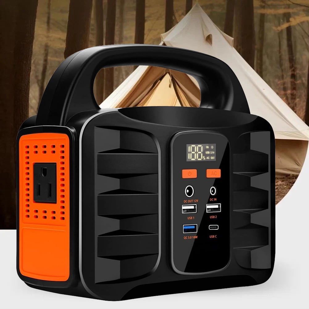 AIMAYA Power Station, 155Wh 42000mAh Outdoor Solar Generator with 110V/150W(Peak 200W) AC Outlet and USB-C PD(30W) Port, Power Supply for Outdoor Camping RV Trip, Home Emergency Outage