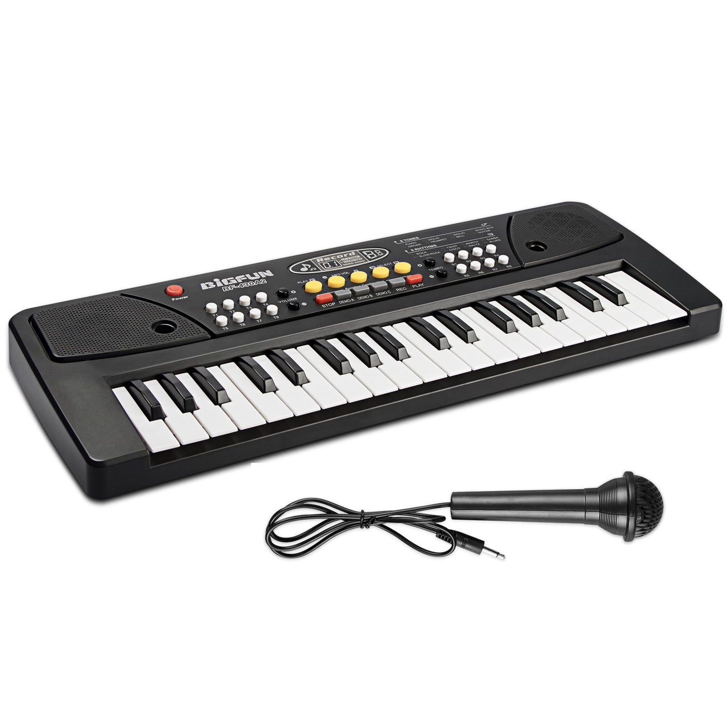  MUSTAR Piano Keyboard, MEKS-500 61 Key Learning Keyboard Piano  with Lighted Up Keys, Electric Piano Keyboard for Beginners, Stand, Sustain  Pedal, Headphones/Microphone, USB Midi, Built-in Speakers : Musical  Instruments