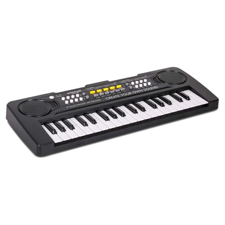 AIMEDYOU Kids Piano, Kids Keyboard 37 Keys Portable Electronic Musical Instrument Multi-Function Music Piano for Kids Early Learning Educational Toy Birthday Xmas Day Gifts (Black)