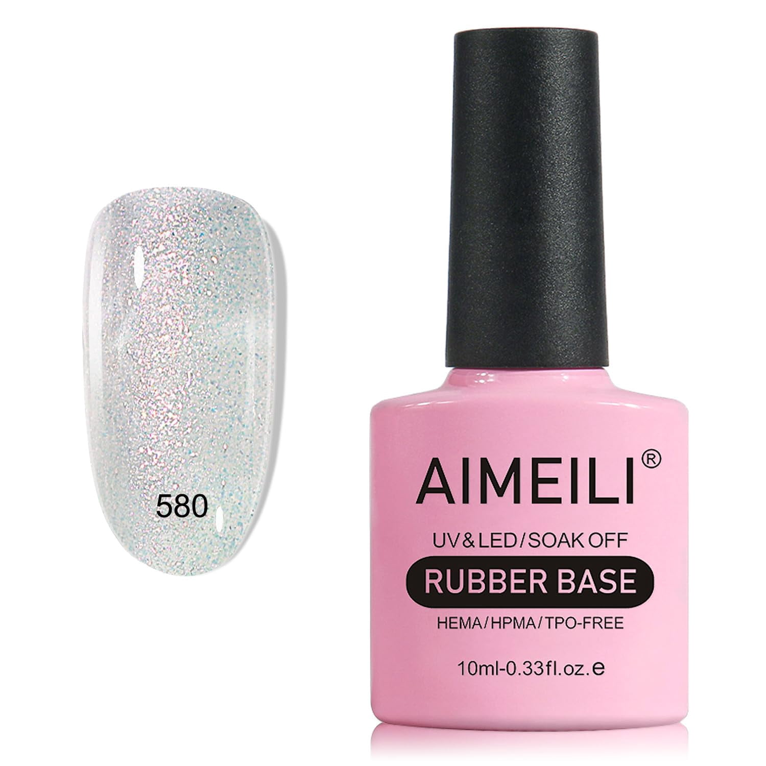 AIMEILI 5 in 1 Rubber Base Gel for Nails, Sheer Color Gel Nail Polish ...