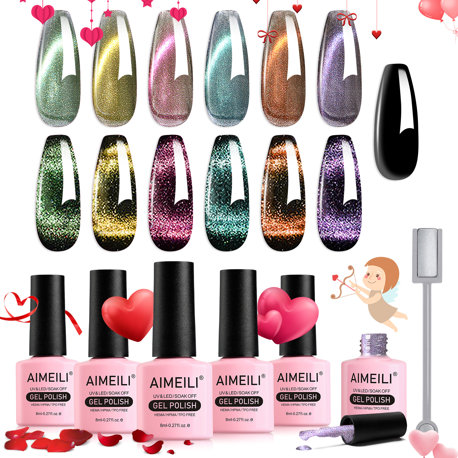 Tbest Gel Nail Polish Remover Wrap, Nail Art Cleaner,10pcs/set Nail UV Gel Polish Remover Clip