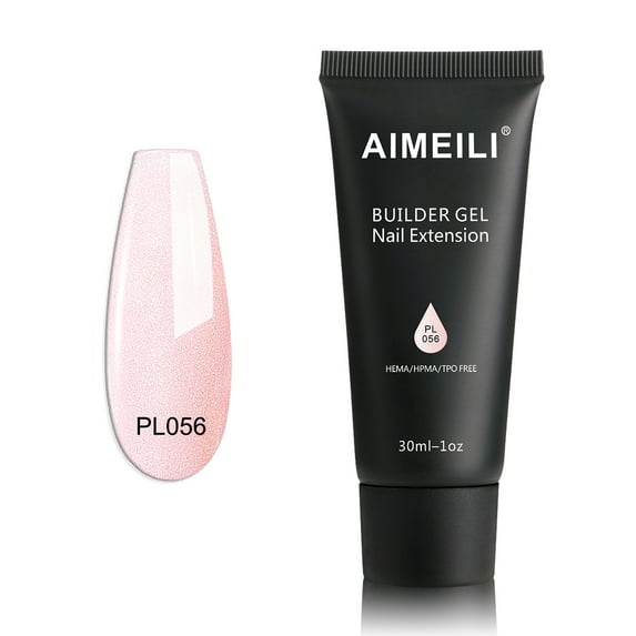 AIMEILI Poly Nail Extension Gel Hema Free Poly Nail Enhancement Nail Art Design DIY Salon Nail At Home Gift for Women Nail Gel - 056