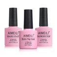 thumbnail image 1 of AIMEILI Soak off U V LED Gel Nail Polish - Base Coat, Matte Top and No Wipe Top Coat Kit Set 10ML, 1 of 6