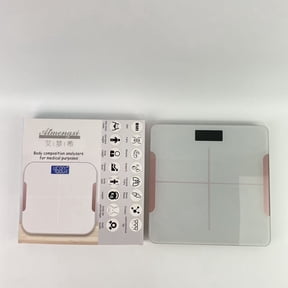AIMENGXI Body composition analyzers for medical purposes,Smart Scale for Body Weight: 8-Electrode Digital Bathroom Scale Analyzer Weighing Machine 400lb White