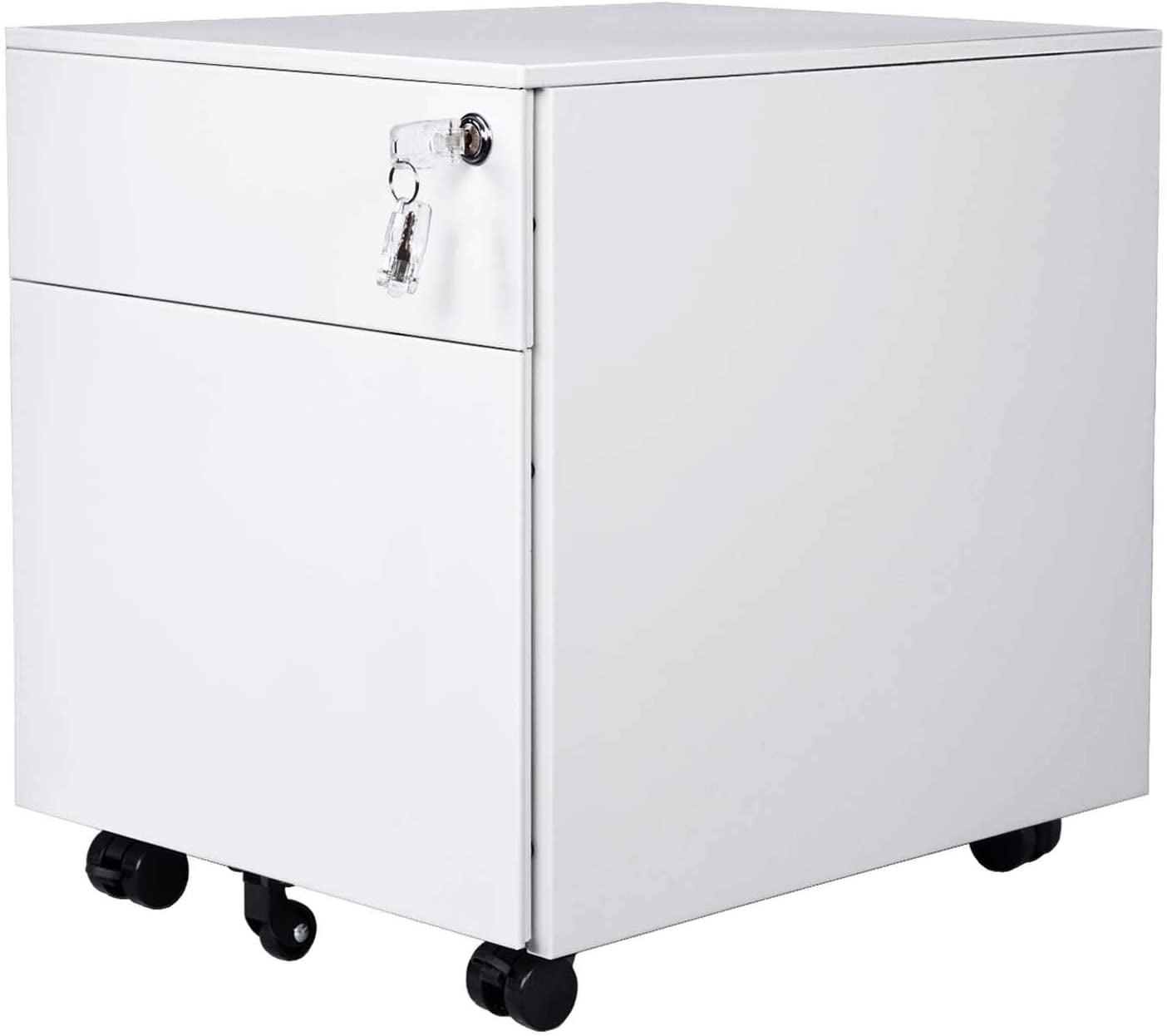 AIMEZO 2Drawer Mobile File Under Desk Storage for Home Office