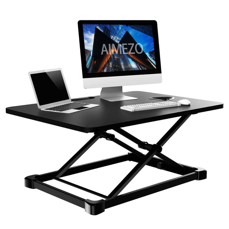 AIMEZO Standing Desk Converter Monitor Stand Riser Height