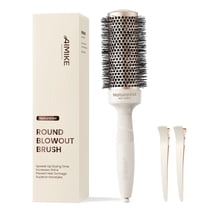 AIMIKE NaturaVol 2.5" Round Brush for Blowout, Medium Thermal Ceramic Hair Brush for Fine Hair, Adds Volume & Smooth Shine