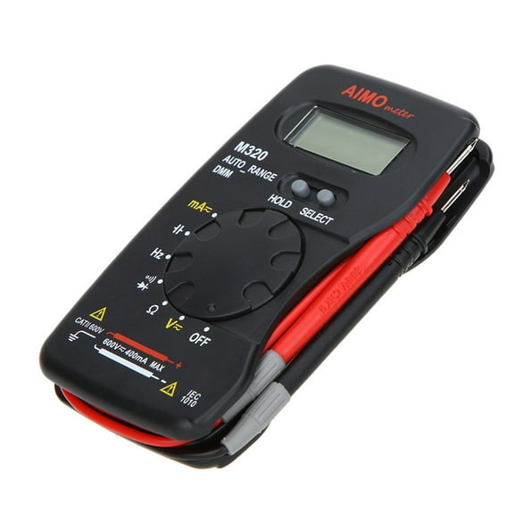 AIMO M320 Pocket Size Handheld LCD Digital Multimeter DMM Frequency Capacitance Measurement Data Hold Auto