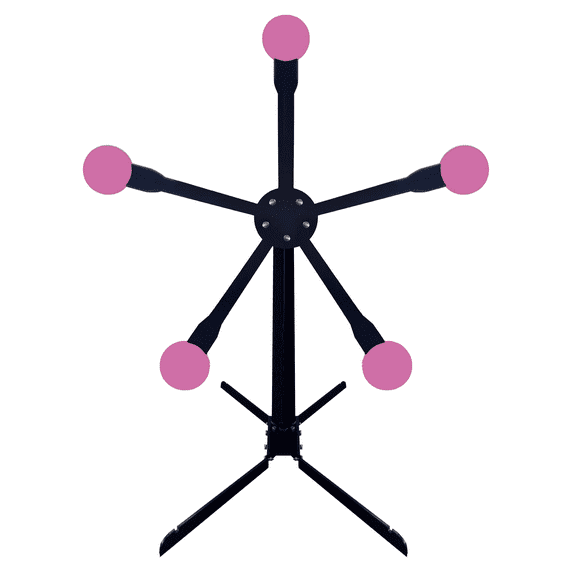 AIMPULSE Texas Star Shooting Target 8‘’ × 3/8‘’ AR500 Target Well Painted Training and Commercial Shooting Target - Pink
