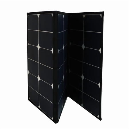 AIMS Power 60W Folding Solar Panel Monocrystalline for RVs, Small Loads, and Camping