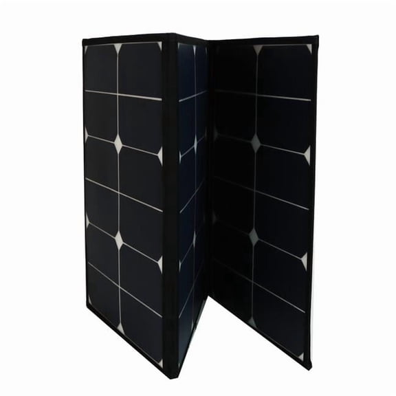 AIMS Power 60W Folding Solar Panel Monocrystalline for RVs, Small Loads, and Camping