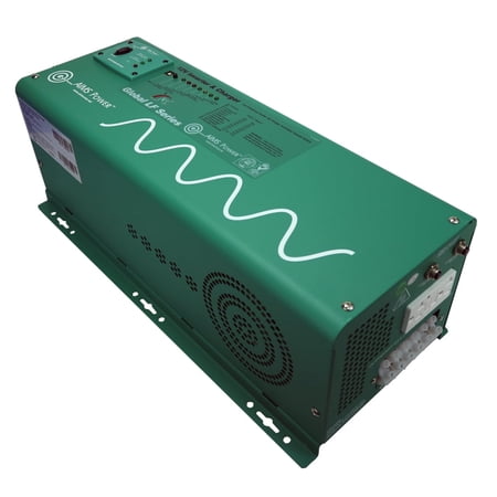 AIMS Power 2500W Pure Sine Inverter Charger 12VDC to 120VAC with Transfer Switch for RVs, Off-Grid, and Backup