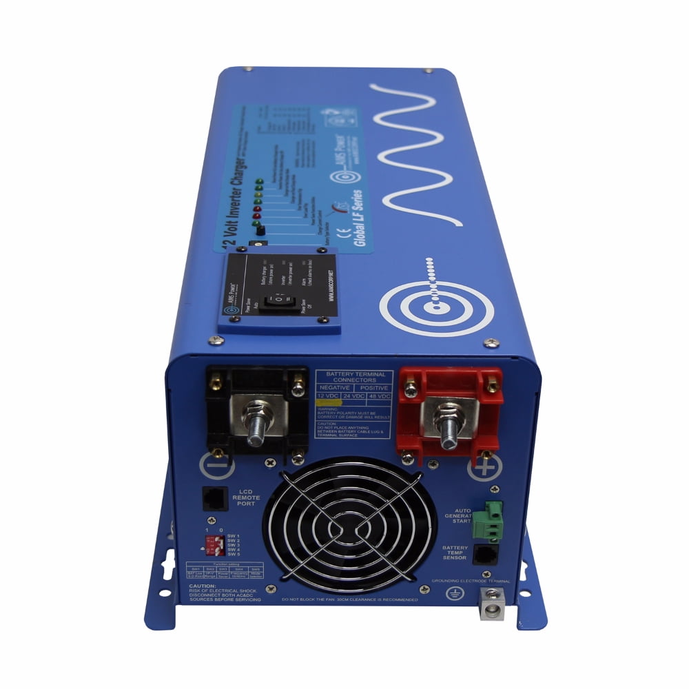 AIMS Power 2000 WATT PURE SINE INVERTER CHARGER 12 VDC TO 120 VAC