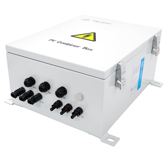 AIMS Power 3 String Solar Array Combiner Box 60A 1000 VOC 3 Inputs 6KW Prewired for Solar Array and Backup