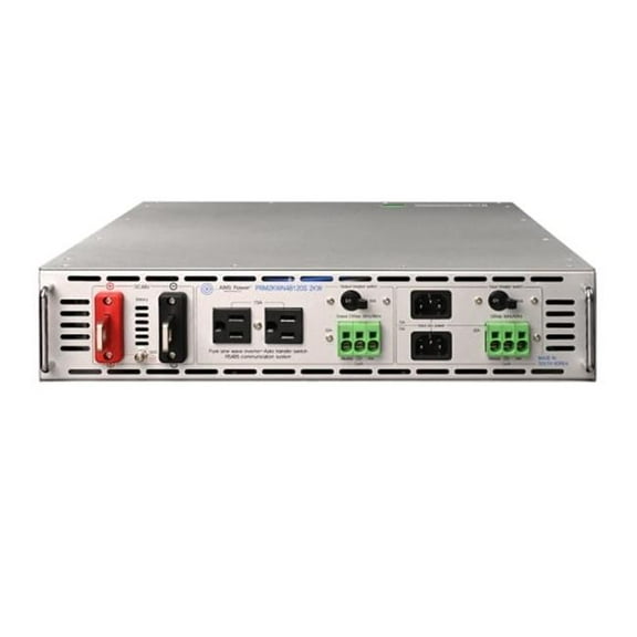 AIMS Power PRM3KWN48120S 3000W Rack Mount Inverter - 2U -48V DC to 120V AC - Negative 48V System