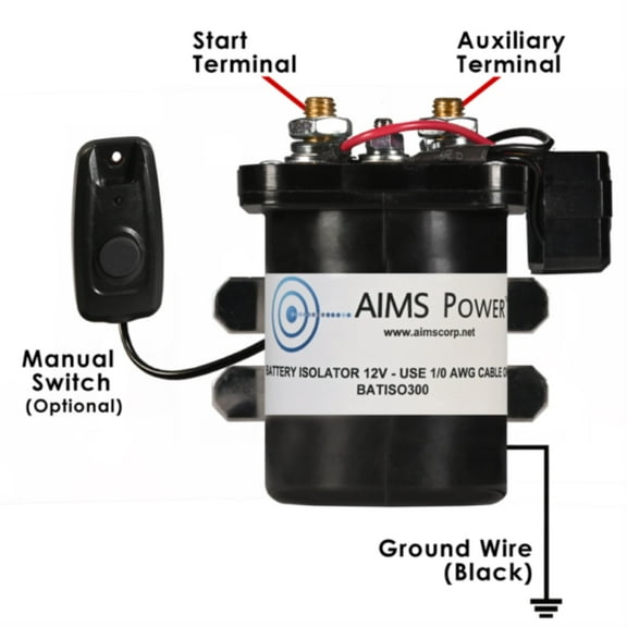 AIMS Power Dual Sensing Smart Battery Isolator 300 Amp Automatic