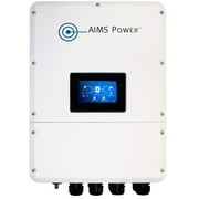 AIMS Power 9.6kW Hybrid Inverter Charger with 15kW Solar Input and Grid-Tie Backup for Homes, Solar Arrays, and Grid Tie