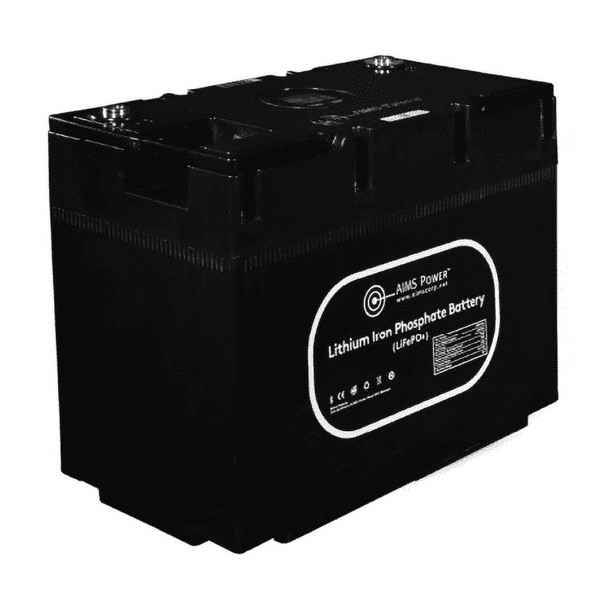 AIMS Power LiFePO4 12 volt 135 AH Lithium Battery - Bluetooth - Wake Up - Heater