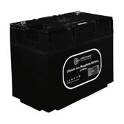 AIMS Power LiFePO4 Battery 12V 135Ah with Bluetooth - Wake Up - Internal Heater for RVs, Boats, and Solar