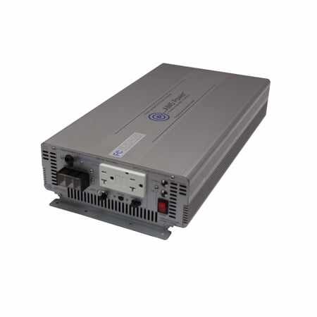 AIMS Power 3000W Pure Sine Power Inverter 24VDC to 120VAC Industrial Grade for Home, Cabin, Small workshops