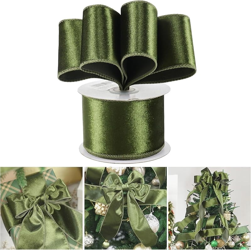 AIMUDI Red Gift Bows 8 Count – 4.5 Inch Self Adhesive Wired Ribbon Bows For Christmas Birthday Wedding Presents