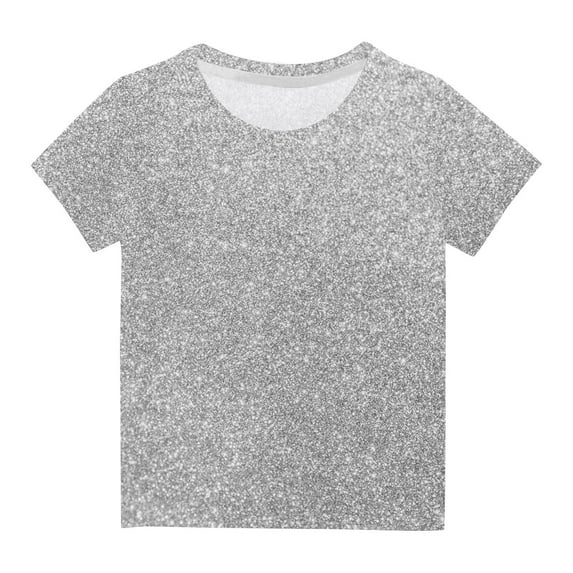 AINIYS 4-5 Years Casual Loose Fashion Short Sleeve T-Shirt Trendy Crewneck Kids Summer Tops Tie Dye Little Boys Tees Children Clothes Silver