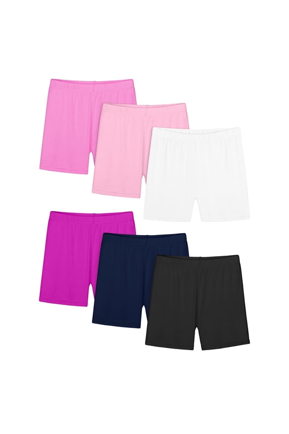 Boys 6 Pack Athletic Shorts Variety Pack Soft Stretch with Elastic Waist Closure for Daily Play and Sports Practice Purple 11 Years