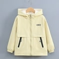thumbnail image 1 of AINIYS Boys Girls Waterproof Rain Jacket Lightweight soft lining Kids Windbreaker Outdoor Hooded Coat Green 7 Years, 1 of 9