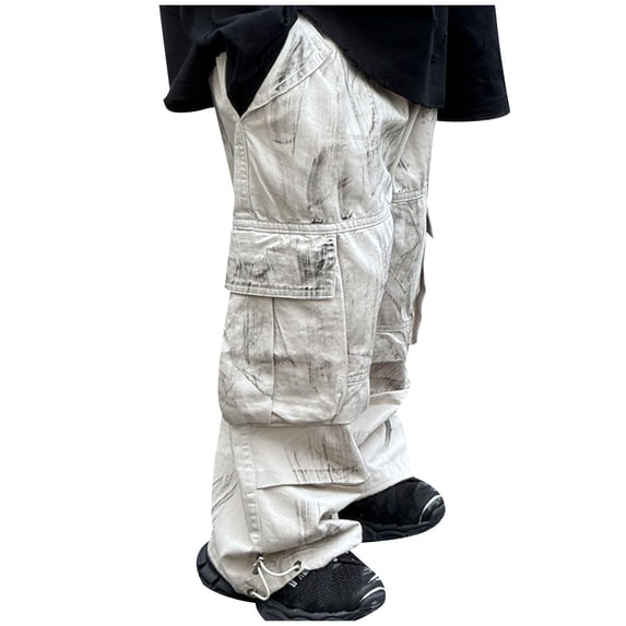 AINIYS Boys Ripped Stacked Jeans Distressed Denim Pants with Button Closure for Street Style White 5 Years