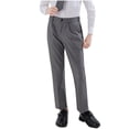 thumbnail image 1 of AINIYS Boys Slim Dress Pants Button Closure Formal Trousers with Pockets for School Events Gray 10-11Years, 1 of 9
