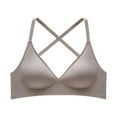 thumbnail image 1 of AINIYS Bralette Wireless Seamless Soft Cup Bra Breathable Everyday Bras Cleavage Bra Lift and Support Push-Up Bra Lightweight T-Shirt Bra Secure Fit Bra for Women Dark Gray XL, 1 of 4