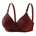 thumbnail image 1 of AINIYS Bralette Wireless Soft Cup Bra Thin Fabric Bralettes Secure Fit Bra for Women Breathable Everyday Bras Coffee 36/80A, 1 of 4