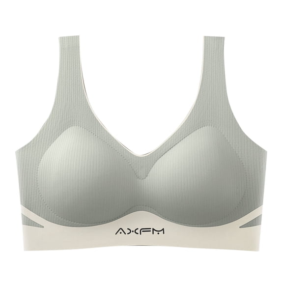 AINIYS Breathable Everyday Bras Lift and Support Push-Up Bra Lightweight T-Shirt Bra Cleavage Bra Bralette Secure Fit Bra for Women Seamless Green XXL