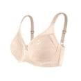 thumbnail image 1 of AINIYS Breathable Everyday Bras Wireless Soft Cup Bra Anti-Sagging Bra Bralette Plus Size Armpit Fat Control Bra Lift and Support Push-Up Bra Floral Lace Cleavage Bra Secure Fit Bra for Women Beige M, 1 of 3