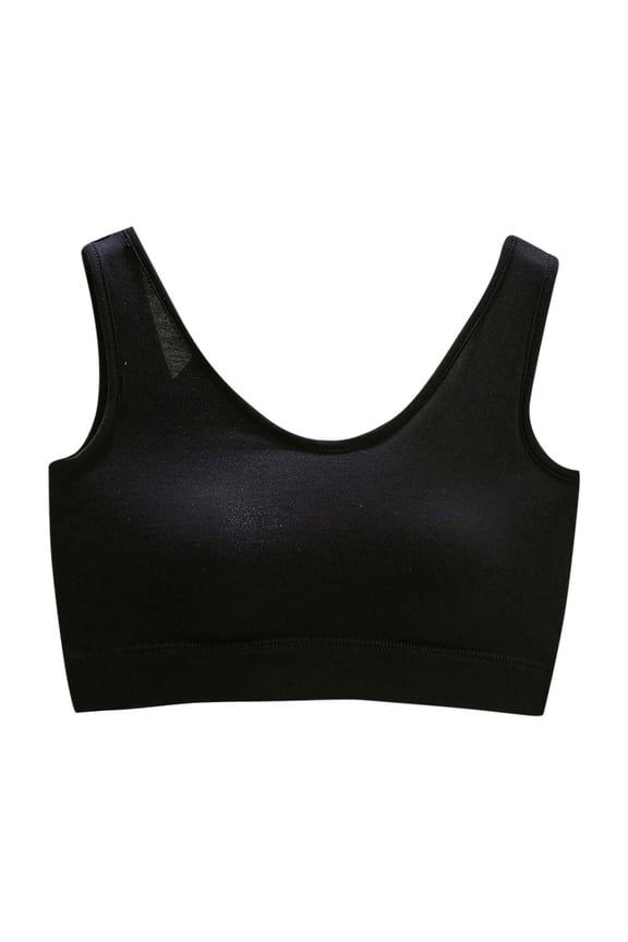 Cleavage Bra Seamless Soft Cup Bra Wireless Plus Size Armpit Fat Control Bra Bralette Breathable Everyday Bras Lift and Support Push-Up Bra Secure Fit Bra for Women Black L