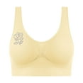 thumbnail image 1 of AINIYS Cleavage Bra Seamless Soft Cup Bra Women's Wide Straps Sports Yoga Bra Bralette No Underwire T-Shirt Bra Wireless Lift and Support Push-Up Bra Breathable Everyday Bras Beige XXL, 1 of 5