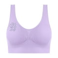 thumbnail image 1 of AINIYS Cleavage Bra Seamless Soft Cup Bra Women's Wide Straps Sports Yoga Bra Bralette No Underwire T-Shirt Bra Wireless Lift and Support Push-Up Bra Breathable Everyday Bras Multicolor XXXXL, 1 of 6
