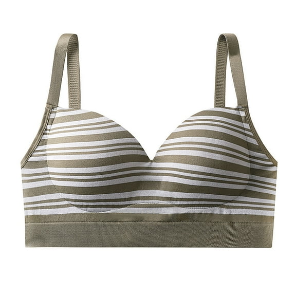 AINIYS Cleavage Bra Soft Cup Bra Secure Fit Bra for Girls Bralette Lift and Support Push-Up Bra Breathable Student Everyday Bras Training Bra for Teen Green XXL