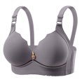thumbnail image 1 of AINIYS Cleavage Bra Soft Cup Bra Secure Fit Bra for Women Bralette Lift and Support Push-Up Bra Wireless Breathable Everyday Bras Plus Size Gray M, 1 of 3