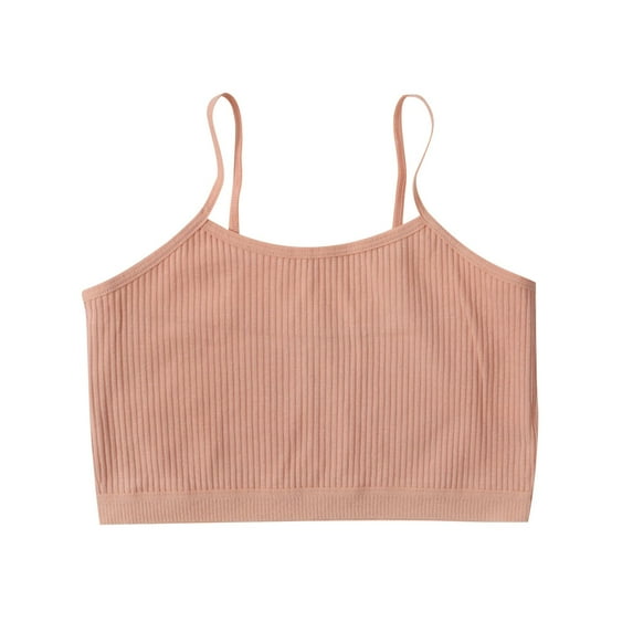 AINIYS Cotton Soft Cup Bra Wireless Light Padded Bralette Secure Fit Bra for Girls Training Bra for Teen Bralette Breathable Student Everyday Bras Red L