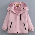 thumbnail image 1 of AINIYS Girl's Waterproof Ski Jacket with Detachable Hood Warm Winter Snow Coat Windproof Snowboarding Rain Jacket Pink 11 Years, 1 of 8