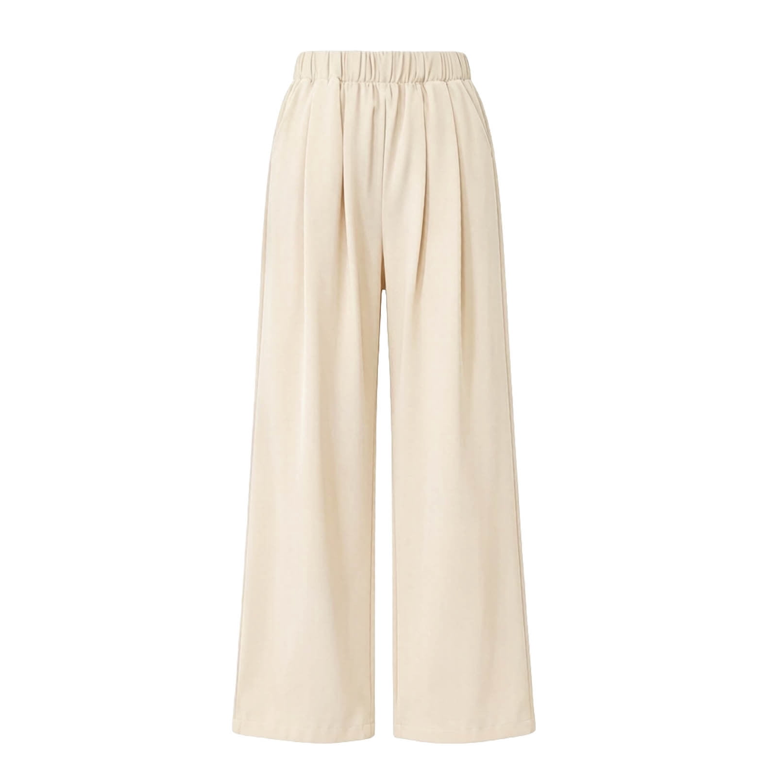 AINIYS Girls Kids Linen Cotton Wide Leg Pants Elastic Waist Lightweight — free download