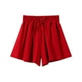 thumbnail image 1 of AINIYS Girls Pleated Skirt Shorts Flared Hem Lightweight Breathable with Elastic Waist Closure for Birthday Parties and Family Gatherings Wine 3-4Years, 1 of 2
