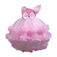 thumbnail image 1 of AINIYS Girls Sleeveless Multi-Layered Tulle Dress With Hidden Back Zipper Ruffled Skirt For Princess Party And Pageant Pink 100, 1 of 3