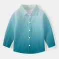 thumbnail image 1 of AINIYS Infant Tops for Boys Long Sleeve Gradient Color Shacket Jacket Vintage Spring Shirts Toddle Baby Fashion Clothes Button Down 12 Months Girls Collared Blouse Casual Loose School Uniform, 1 of 7